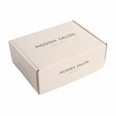 Boîtes d'expédition en carton ondulé blanc